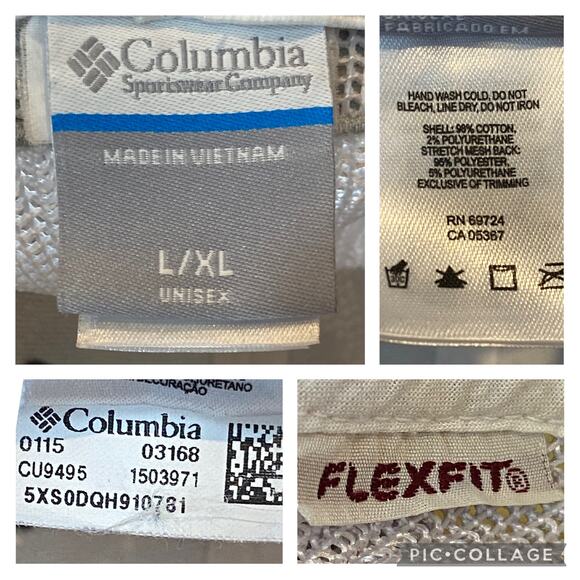 Columbia PFG Fish Flag Mesh Trucker Hat Outdoor Gorpcore Summer Americana July 4 - Picture 9 of 11